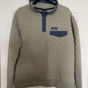 Men's Patagonia Cotton Quilted snap t pullover